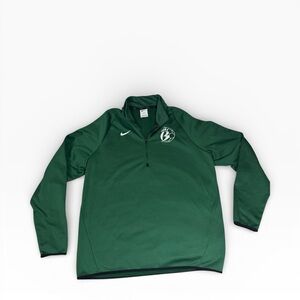 Brasier Middle College Charter High School Athletic Nike Dri-FIT 1/4 Zip Green L